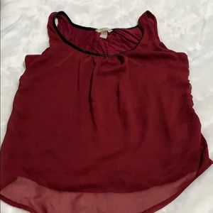 Banana republic maroon top